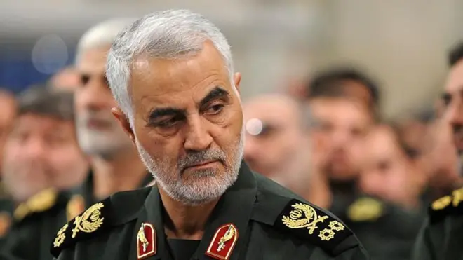 TEHRAN, IRAN - SEPTEMBER 18 : Iranian Quds Force commander Qassem Soleimani attends Iranian supreme leader Ayatollah Ali Khamenei's (not seen) meeting with the Islamic Revolution Guards Corps (IRGC) in Tehran, Iran on September 18, 2016. (Photo by Pool / Press Office of Iranian Supreme Leader/Anadolu Agency/Getty Images)