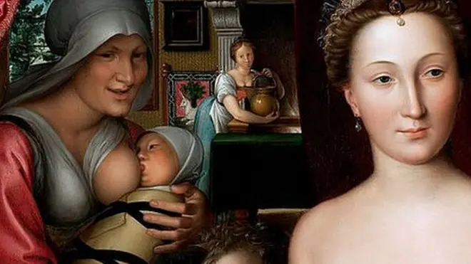 Había una larga tradición entre los pudientes de contratar nodrizas para alimentar a los bebés.