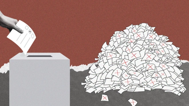 Image showing rejected votes.