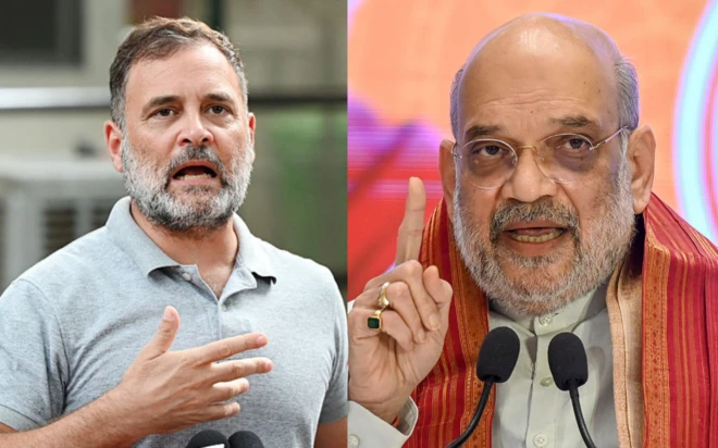 राहुल गांधी और अमित शाह