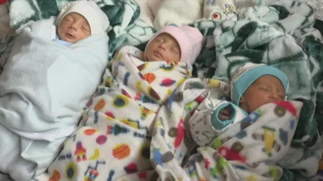 أحد أطفال إيمان في حضانة بغزة