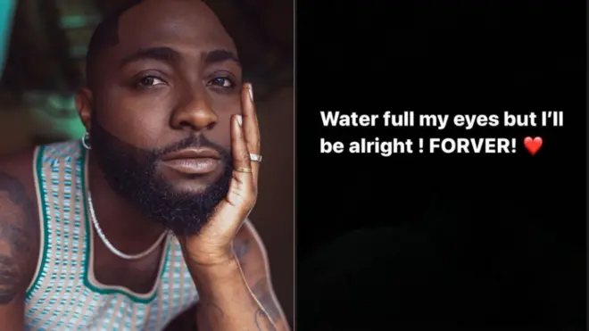 Aworan Davido ati atẹjade to fi si oju ayelujara
