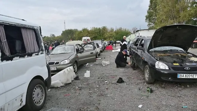 Обстрел гуманитарной колонны в Запорожье