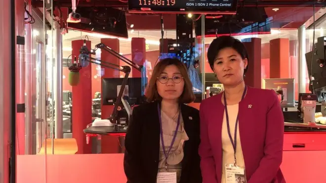 탈북자 김정아 씨와 지현아 씨는 탈북 후 자신들이 겪은 인권유린에 대해 털어놨다