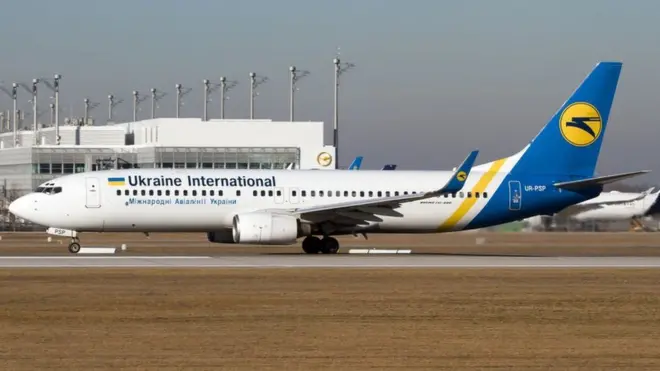 El avión de la Ukraine International Airlines llevaba 176 personas.