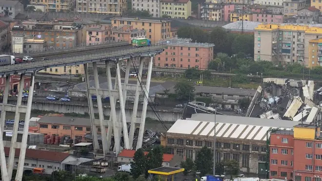 разрушенный мост Моранди