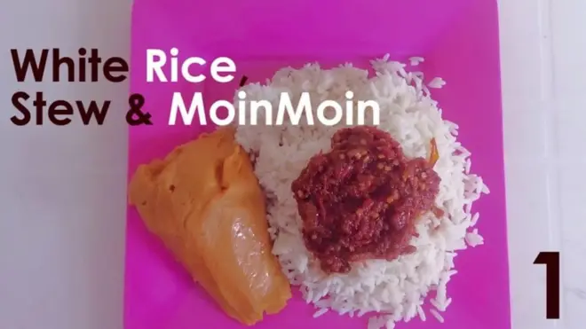 4 options of rice meals for audiences to choose from
