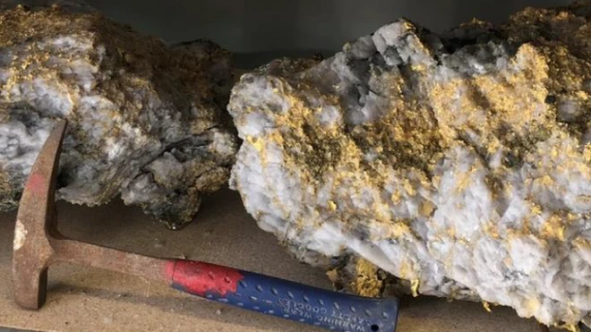 سب سے بڑی چٹان میں 2400 اونس سونا پایا گیا ہے