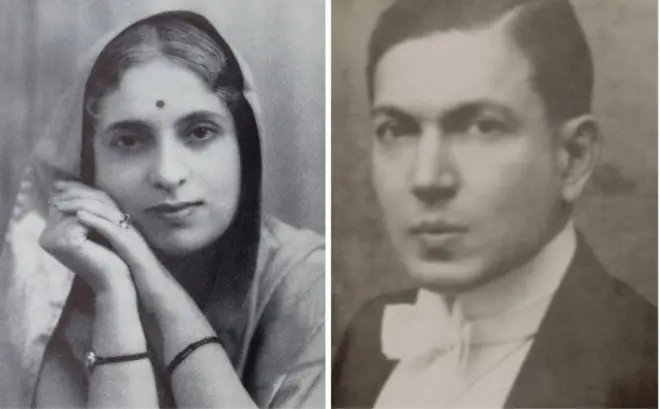 विजयलक्ष्मी पंडित और सैयद हुसैन