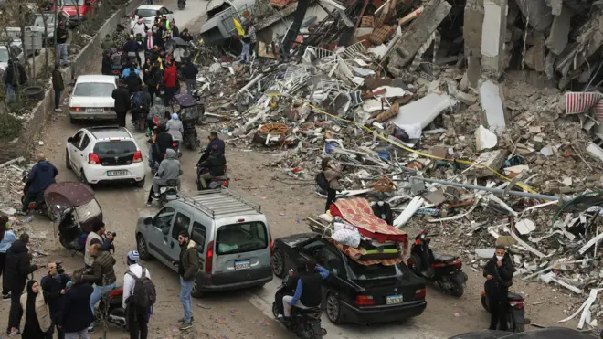 حومه جنوبی بیروت بعد از آغاز آتش‌بس