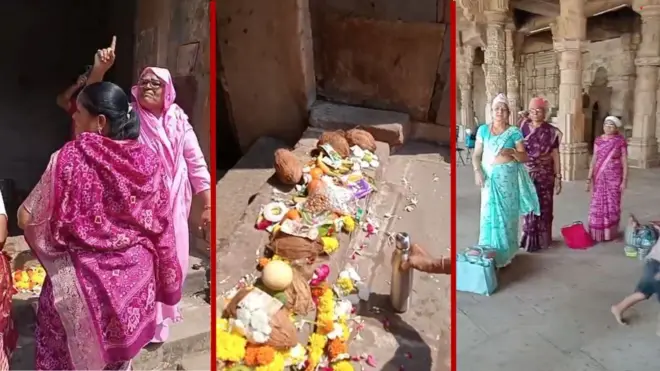 भरूचच्या जुम्मा मशिदीजवळ काही महिलांनी पूजा केल्याचा व्हीडिओ व्हायरल झाल्यानंतर वाद निर्माण झाला आहे. 
