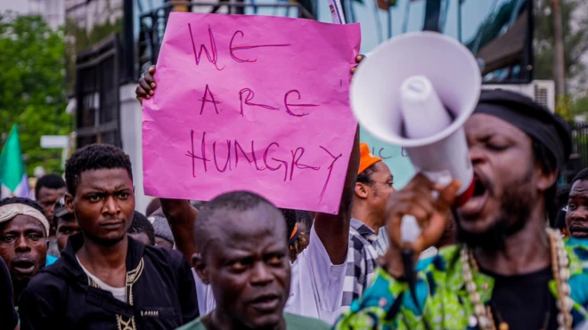 Foto of NLC protest for Lagos, February 2024