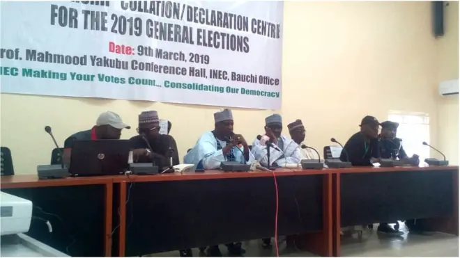 INEC ogas on Sunday for Bauchi state during di rerun election