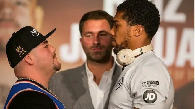 Nigerian born British boxer Anthony Joshua go meet Andy Ruiz Jr inside Saudi Arabia on Saturday night for fight wey go decide im career.