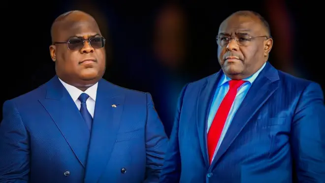 Tshisekedi n'umushikiranganji wiwe w'umutekano Jean Pierre Bemba (002)