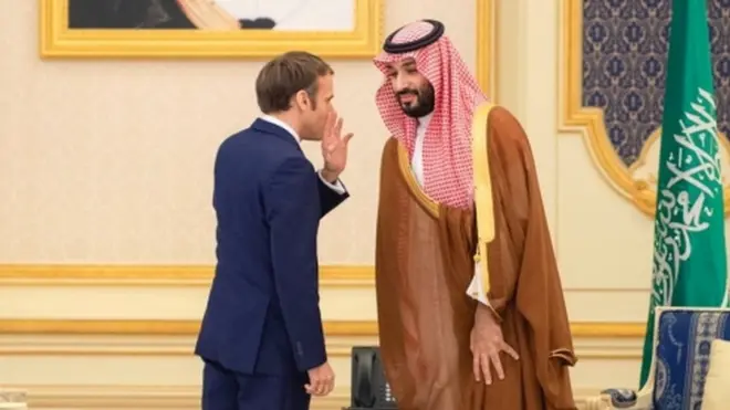 ماكرون وبن سلمان