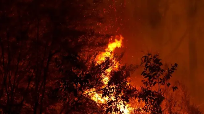 لا تزال العديد من الطرق مغلقة بسبب استمرار الحرائق والأخطار الأخرى المتعلقة بها