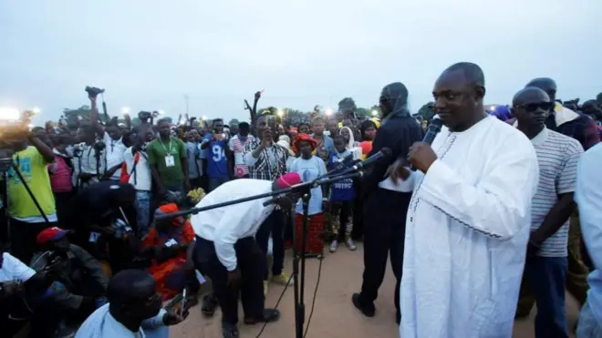 Adama Barrow ameshinda mjini Banjul
