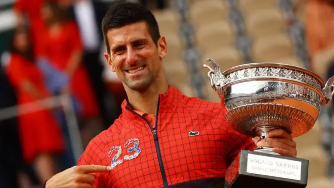 قهرمانی نواک جوکوویچ در اوپن فرانسه بیست و سومین قهرمانی او در رقابت‌های گرنداسلم بود