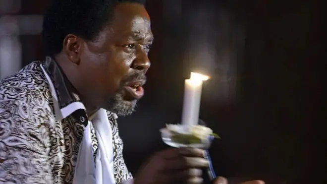TB Joshua founded the hugely popular Synagogue Church of all Nations