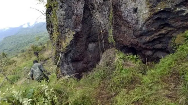 Un site où des fosses communes ont été dissimulées près de Goma en mars 2017