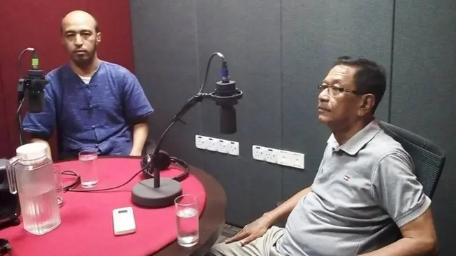 နိုင်ငံရေးသုံးသပ်သူ ဦးသန်းစိုးနိုင်နဲ့ ကိုစိုင်းထွန်းအောင်လွင်