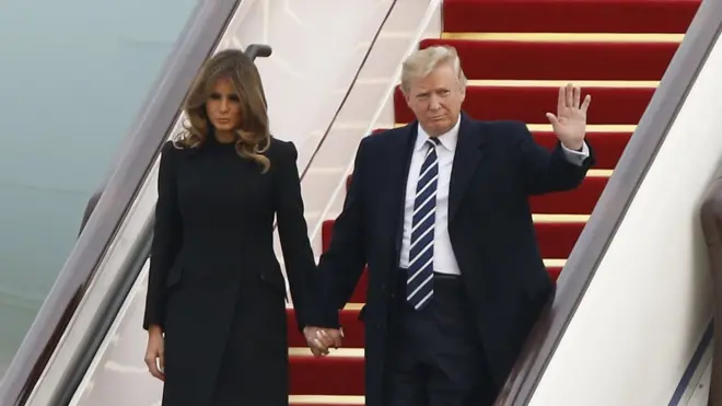 Дональд Трамп и его супруга Мелания прибыли в Китай из Южной Кореи