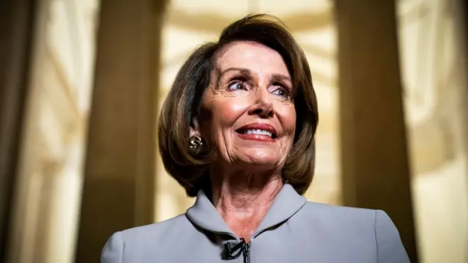 US House of Representatives Speaker Nancy Pelosi is second in line for the presidency