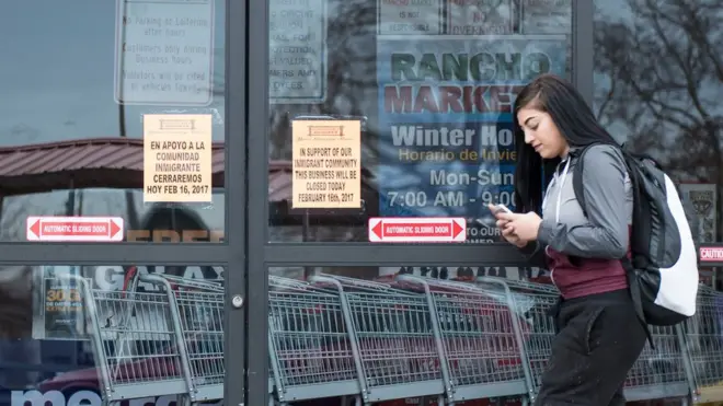 En la ciudad de Salt Lake City, Utah, un negocio llamado "Rancho Markets" cerró sus puertas en apoyo a la protesta.