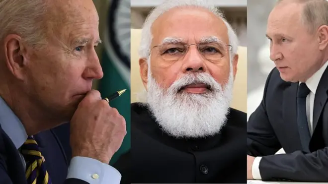 బైడెన్, మోదీ, పుతిన్