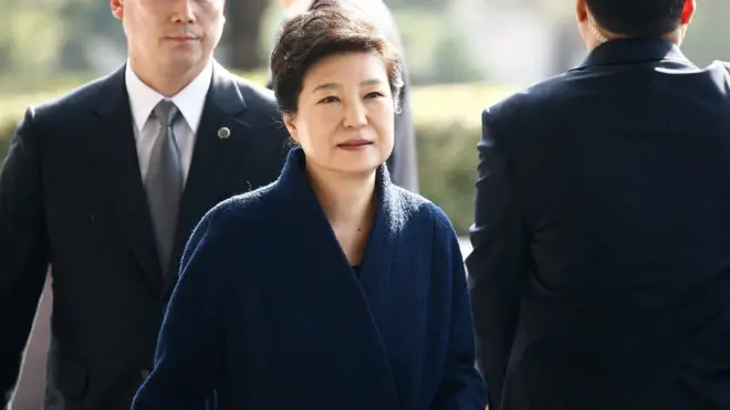 eski Güney Kore devlet başkanı Park Geun-hye