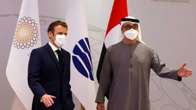 بن زايد وماكرون