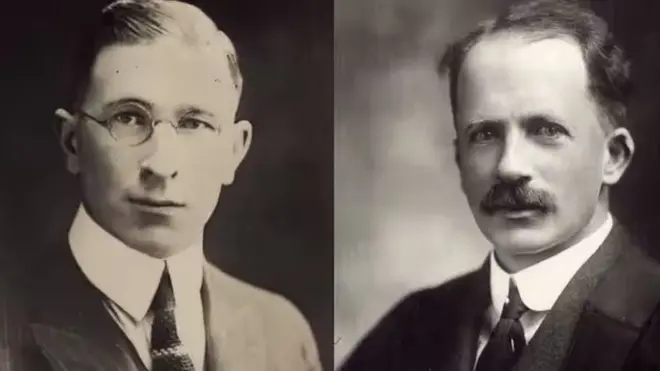 Frederick Banting y John Macleod. Fisher Insulin Collection, Rare Book Library, University of Toronto.