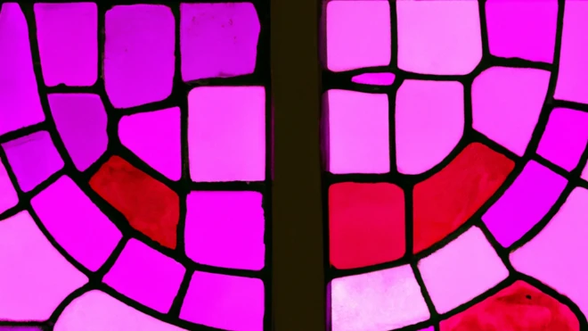 Paleta de magenta en vidrio