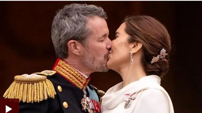 Aworan Ọba Frederik ati iyawo rẹ