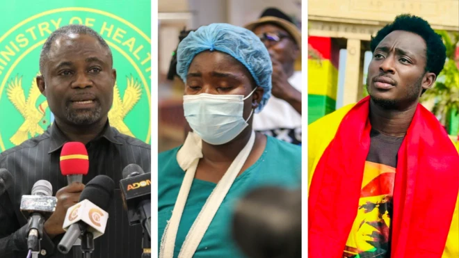 collage of the health minister, the rotational nurse and the social activist 