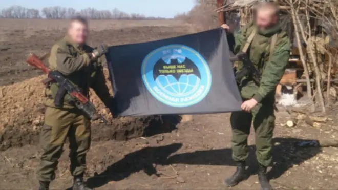 Виктор Агеев с сослуживцем по "народной милиции" ЛНР в Луганской области