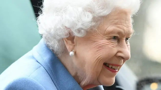 The monarch was all smiles as she arrived at the WI meeting