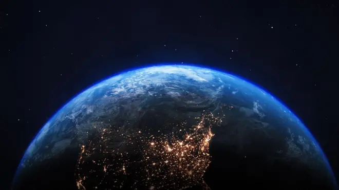 Terra vista do espaço