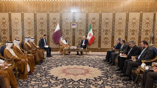 قالیباف و وزیر خارجه قطر