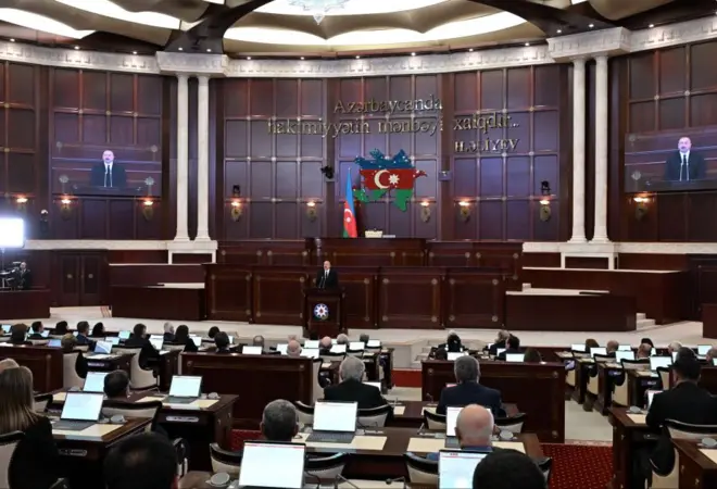 Azərbaycanda parlament seçkisi 2024 Milli Məclisini ilk iclası Mİlli Məclis 2024 Azərbaycan Parlamenti Parlamentin ilk iclası 2024 
