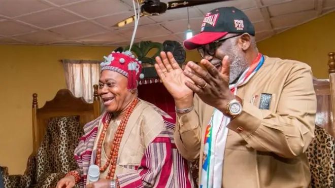 Gomina Akeredolu ati Olufon ti Ifon, Ọba Isreal Adewusi