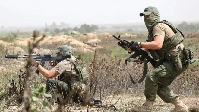 Herson'daki Rus askerleri 