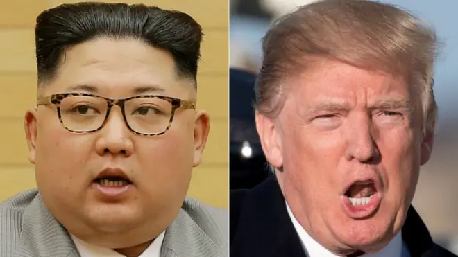 Kim Jong-un and Donald Trump