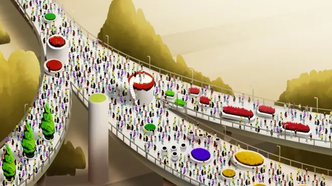 서울로에 저 많은 사람이 다 올라가도 괜찮을걸까?