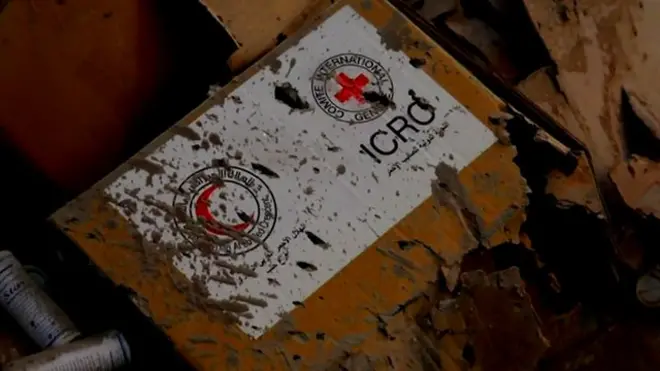 Груз гуманитарной помощи сгорел после авианалета