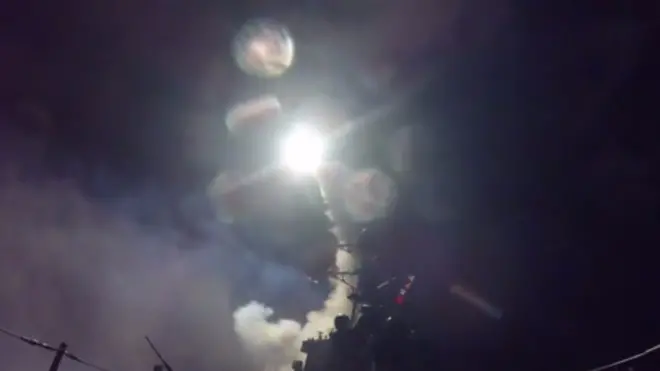 Ракетный удар ВМС США по Сирии