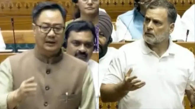 किरेन रिजीजू ने राहुल गांधी के भाषण में एक शब्द के इस्तेमाल को असंसदीय बताया है