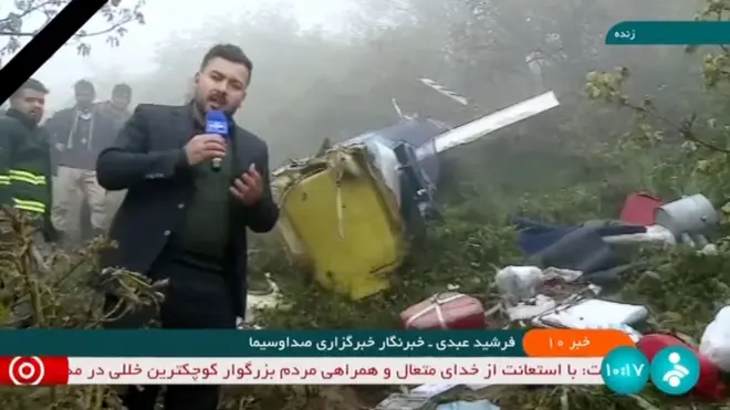 كيف نشر التلفزيون الرسمي الإيراني خبر وفاة الرئيس؟