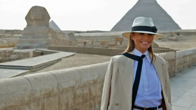 아프리카 순방 당시 멜라니아 트럼프